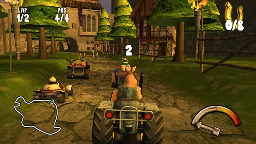 Скриншот 2 к игре Calvin Tucker's Farm Animal Racing