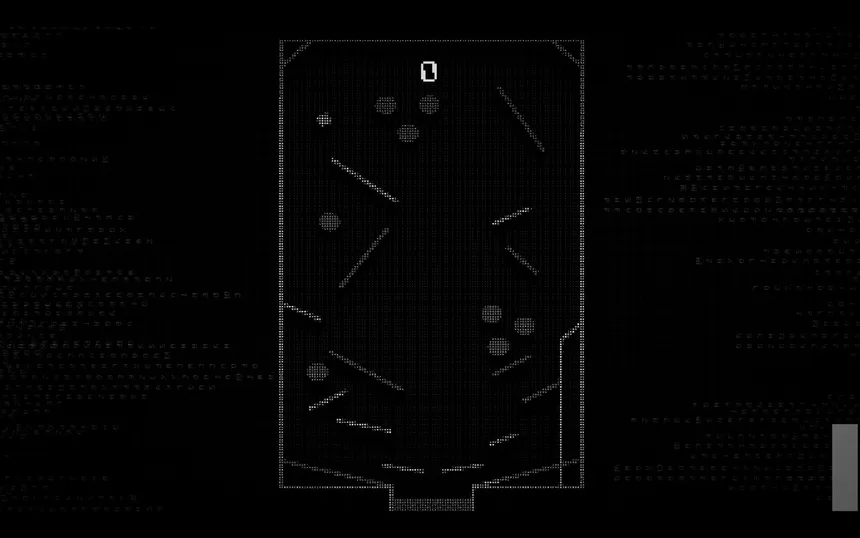 Скриншот 1 к игре ASCII Game Series: Pinball