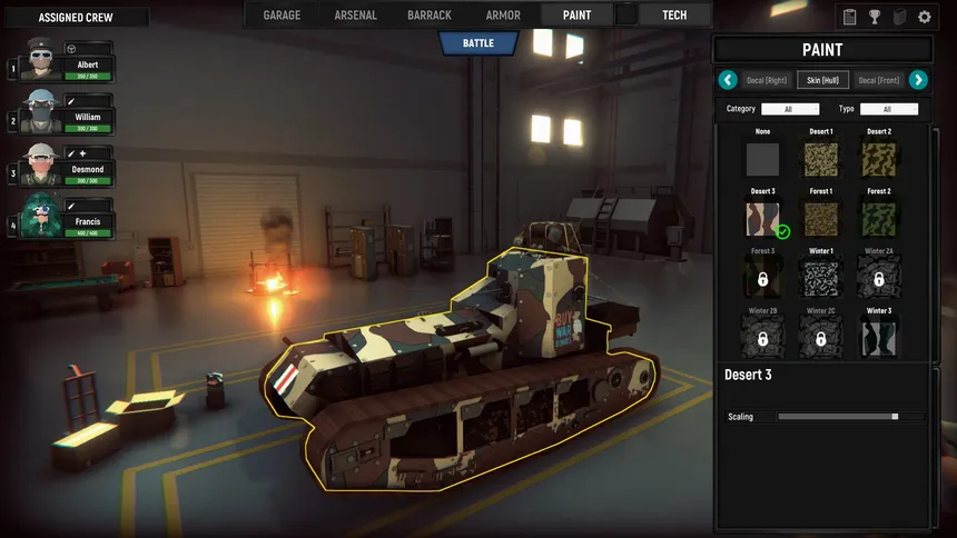 Скриншот 8 к игре Armored Battle Crew [World War 1] - Tank Warfare and Crew Management Simulator