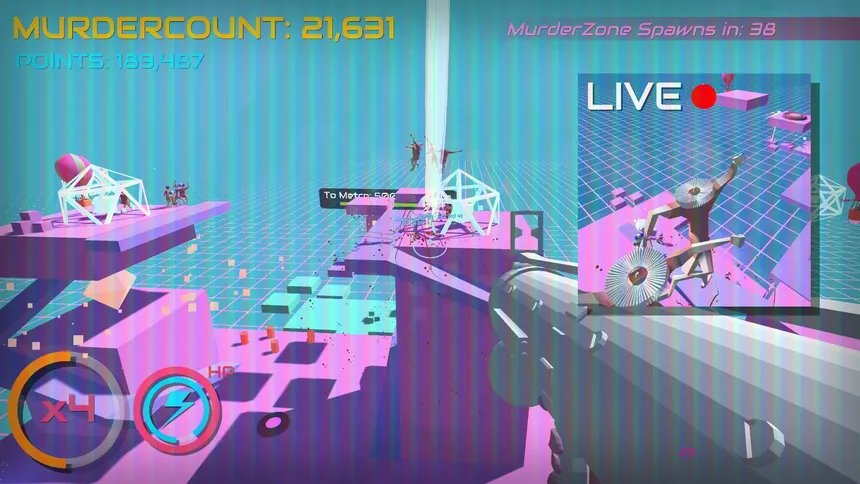 Скриншот 1 к игре Murderwave: Digital Slaughter