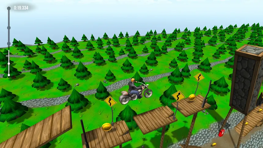 Скриншот 1 к игре Moto Racing 3D