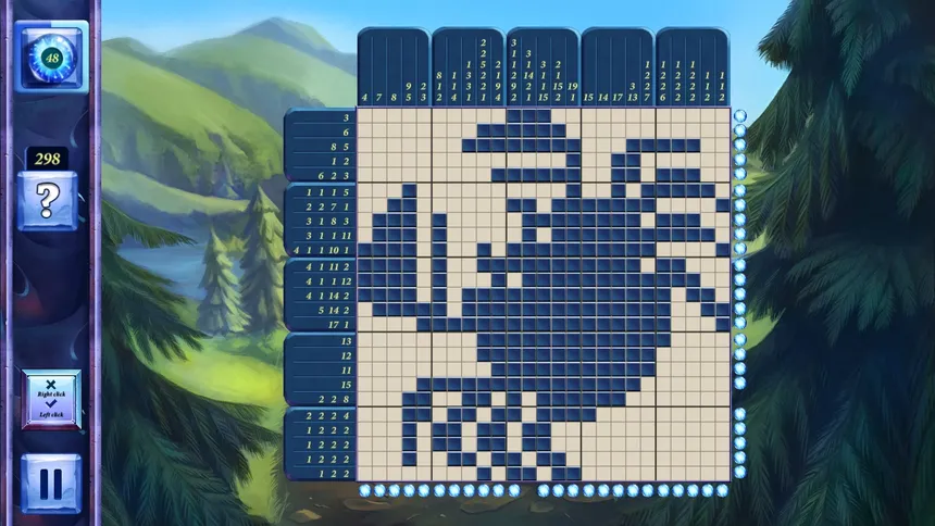 Скриншот 4 к игре Picross Fairytale - nonogram: Red Riding Hood secret