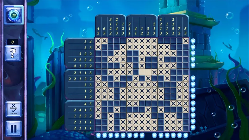 Скриншот 2 к игре Picross Fairytale: Legend of the Mermaid