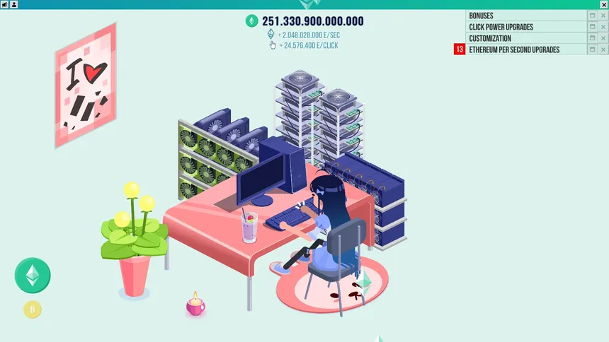 Скриншот 1 к игре Cryptocurrency Clicker