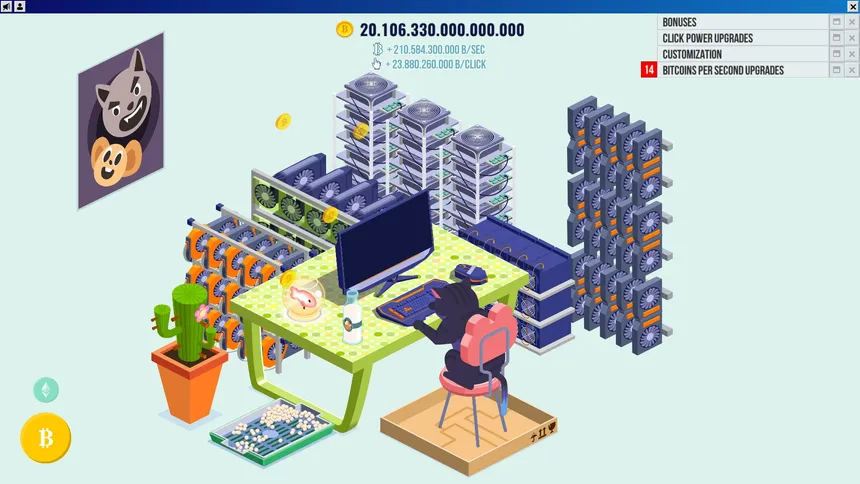 Скриншот 2 к игре Cryptocurrency Clicker