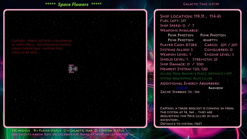 Скриншот 5 к игре Space Flowers