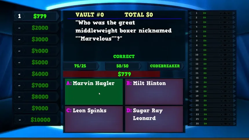 Скриншот 1 к игре Trivia Vault: Boxing Trivia