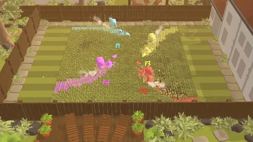 Скриншот 1 к игре Lethal Lawns: Competitive Mowing Bloodsport