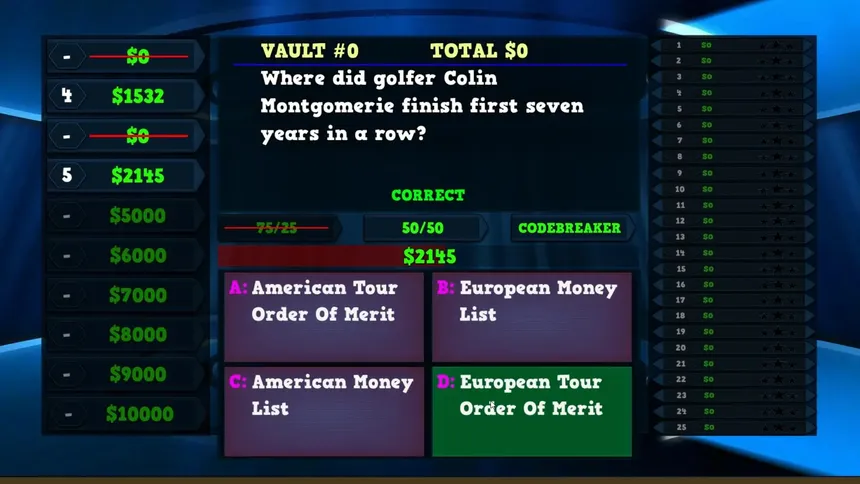 Скриншот 3 к игре Trivia Vault: Golf Trivia