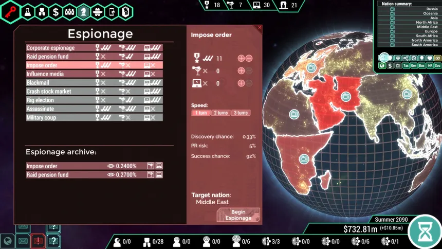 Скриншот 6 к игре Spinnortality | cyberpunk management sim