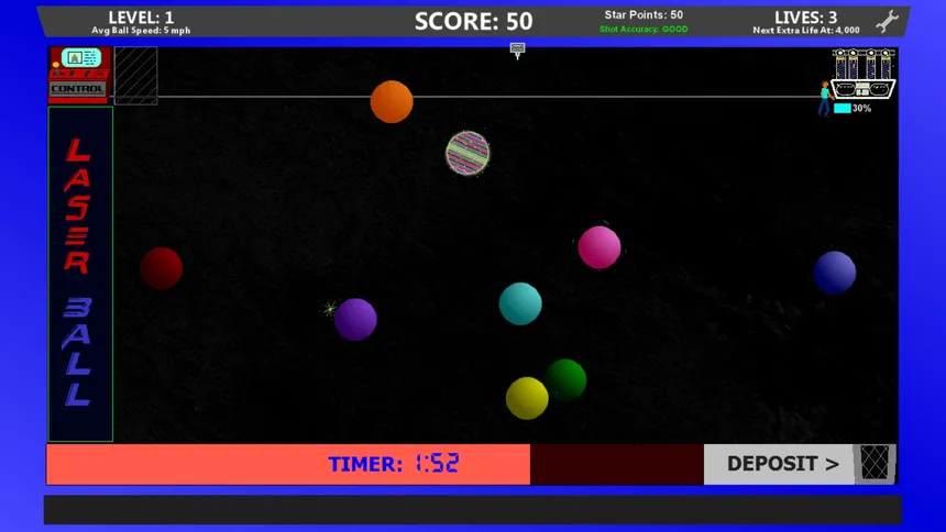 Скриншот 3 к игре Laser Ball
