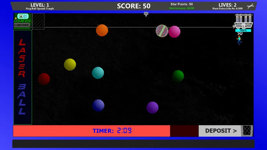 Скриншот 4 к игре Laser Ball