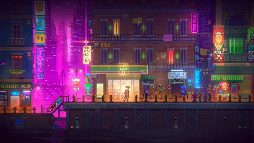 Скриншот 1 к игре Tales of the Neon Sea