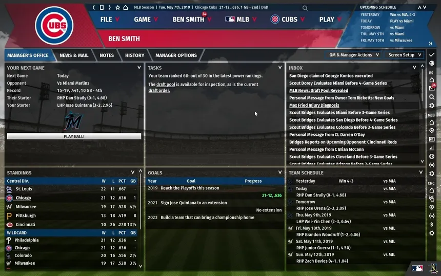 Скриншот 3 к игре Out of the Park Baseball 20
