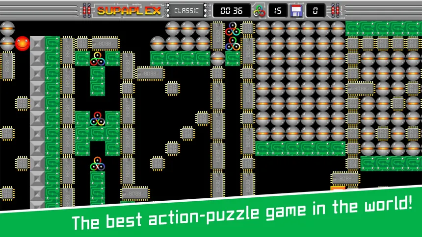 Скриншот 2 к игре Supaplex