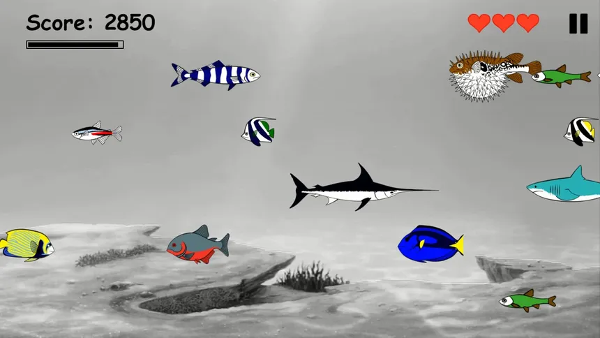 Скриншот 1 к игре Hungry Fish Evolution