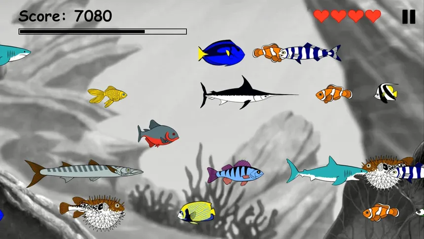 Скриншот 3 к игре Hungry Fish Evolution