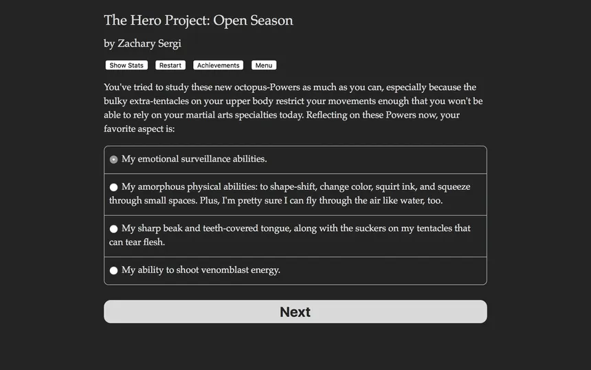 Скриншот 2 к игре The Hero Project: Open Season