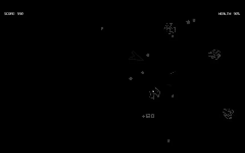 Скриншот 1 к игре ASCII Achievement Mania: Space Shooter