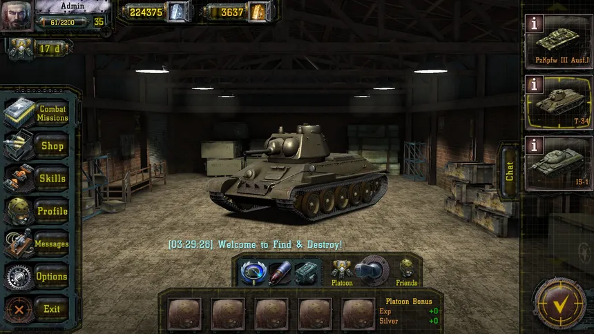 Скриншот 1 к игре Find &amp; Destroy: Tank Strategy