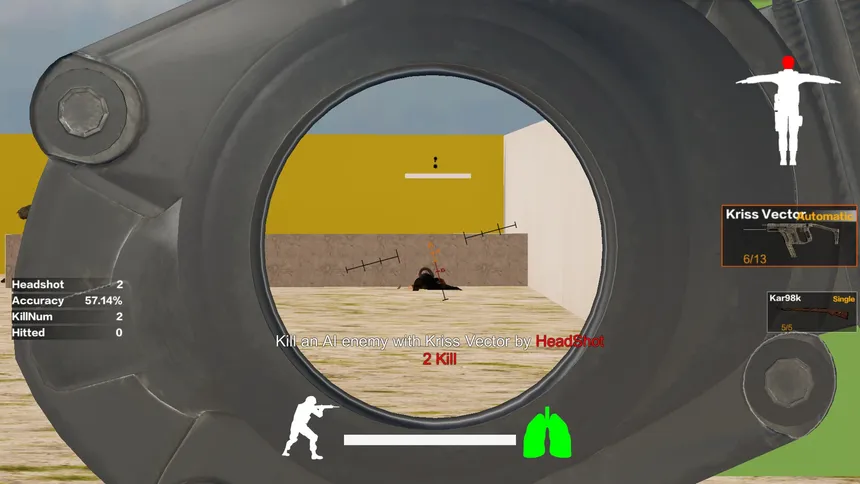Скриншот 3 к игре Battleground Shooting Training 吃鸡枪法训练器