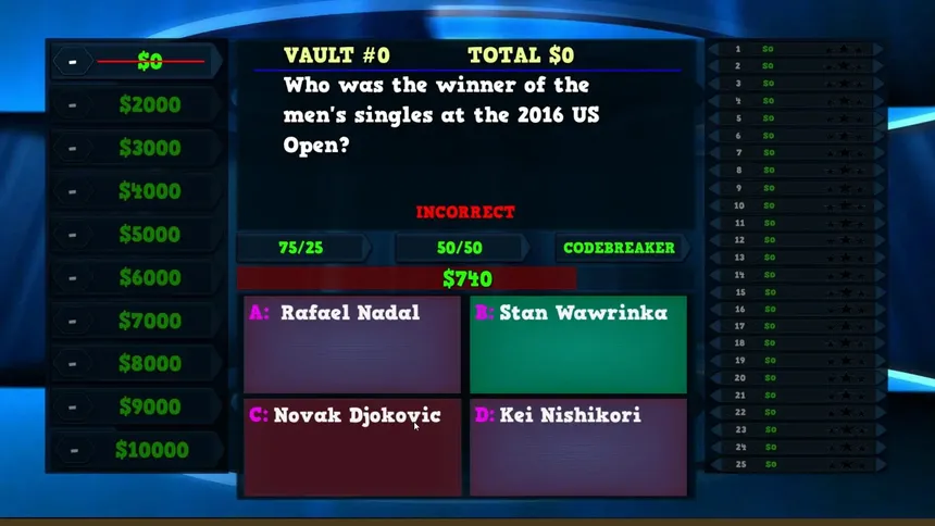 Скриншот 1 к игре Trivia Vault: Tennis Trivia