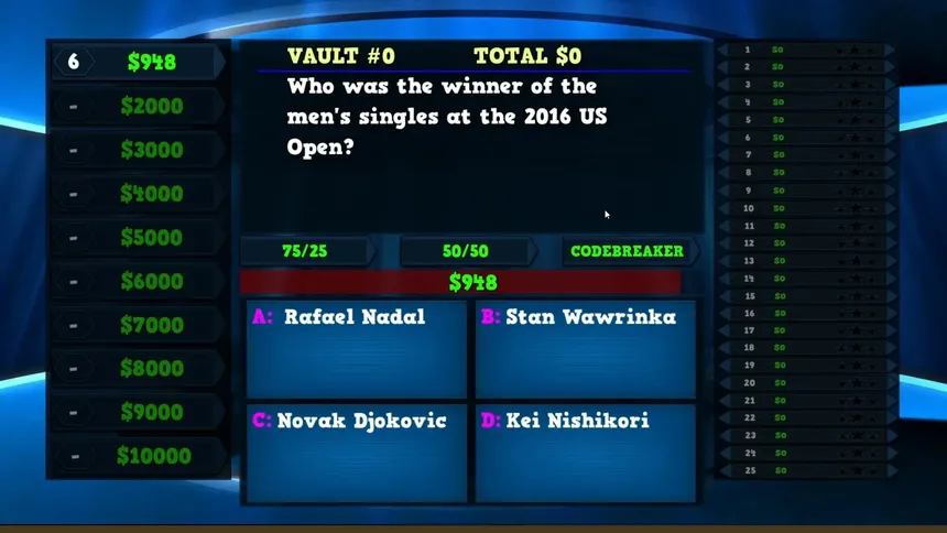 Скриншот 5 к игре Trivia Vault: Tennis Trivia
