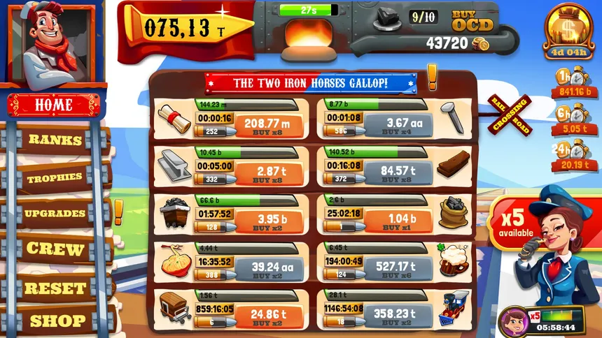 Скриншот 8 к игре Wild West Saga: Idle Tycoon Clicker