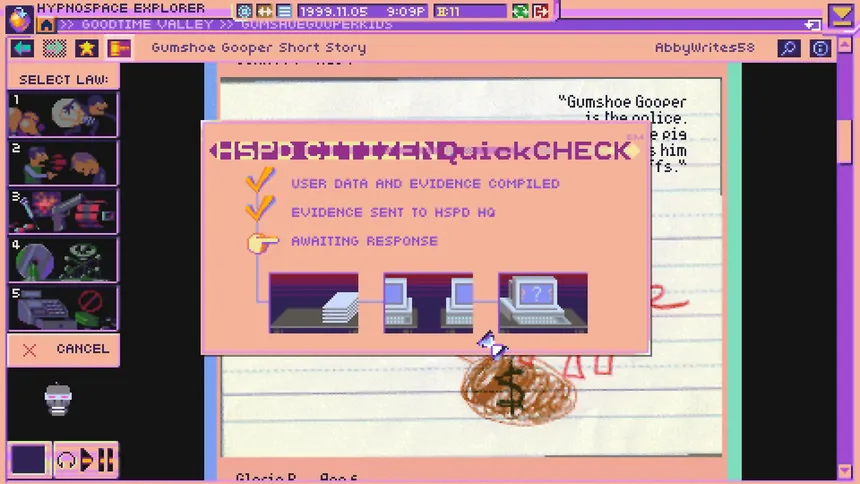 Скриншот 7 к игре Hypnospace Outlaw