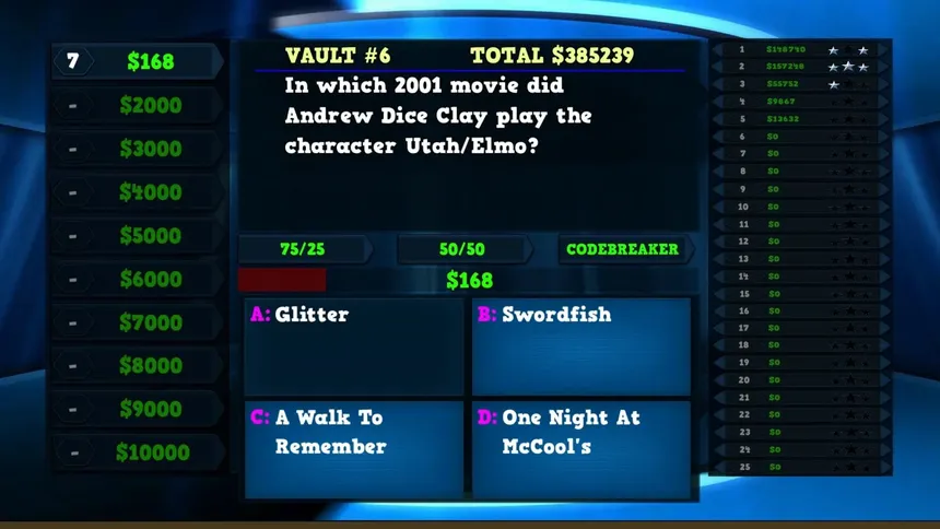 Скриншот 1 к игре Trivia Vault: Movie Trivia
