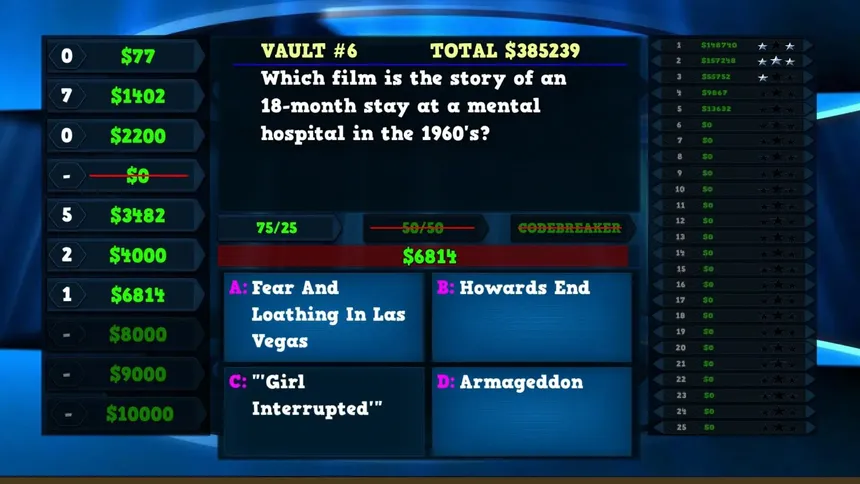 Скриншот 2 к игре Trivia Vault: Movie Trivia