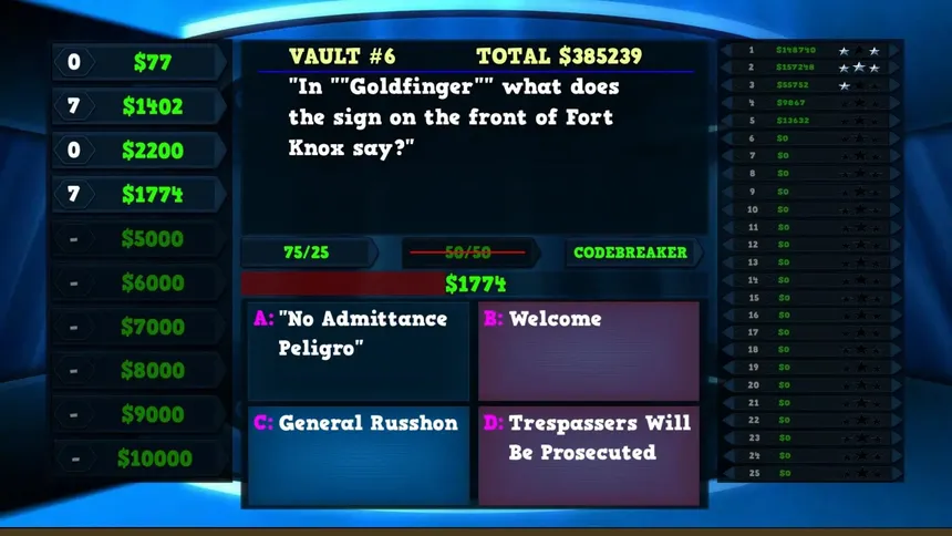 Скриншот 3 к игре Trivia Vault: Movie Trivia