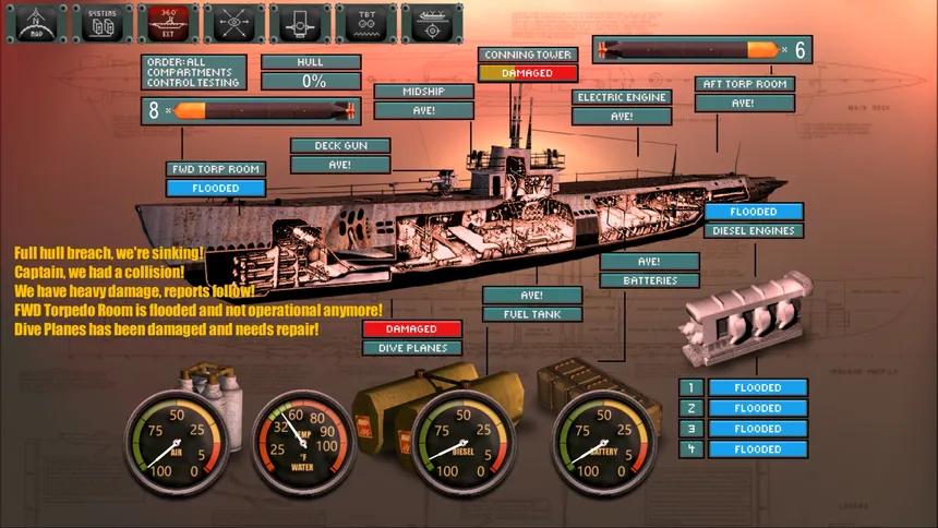 Скриншот 4 к игре Silent Depth 3D Submarine Simulation