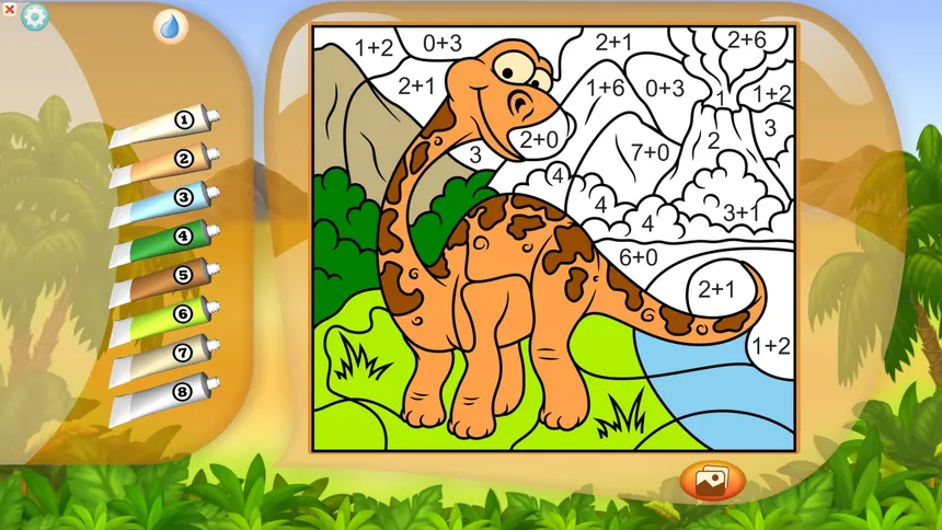 Скриншот 1 к игре Color by Numbers - Dinosaurs