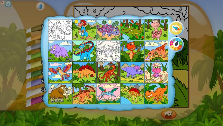 Скриншот 2 к игре Color by Numbers - Dinosaurs