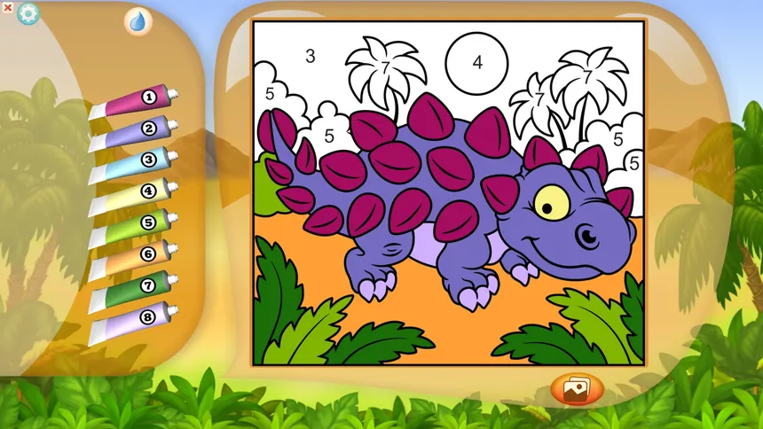 Скриншот 3 к игре Color by Numbers - Dinosaurs