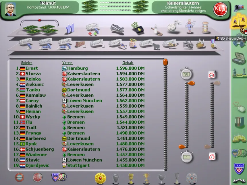 Скриншот 5 к игре KURT - DER FUSSBALLMANAGER