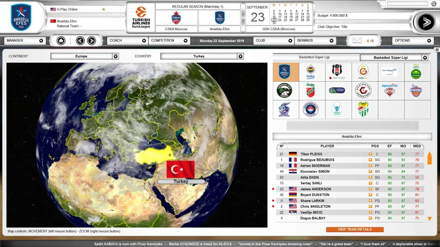 Скриншот 3 к игре International Basketball Manager
