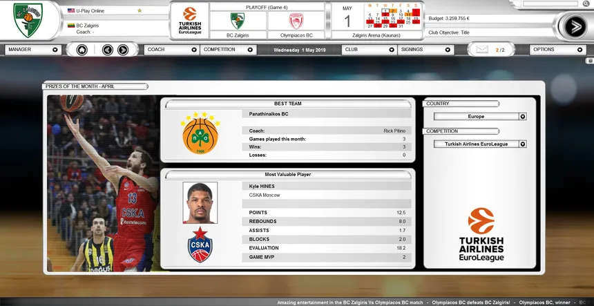 Скриншот 6 к игре International Basketball Manager