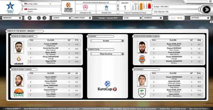 Скриншот 7 к игре International Basketball Manager
