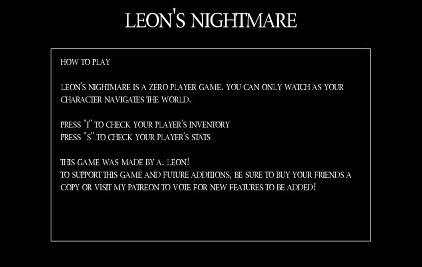 Скриншот 2 к игре Leon's Nightmare