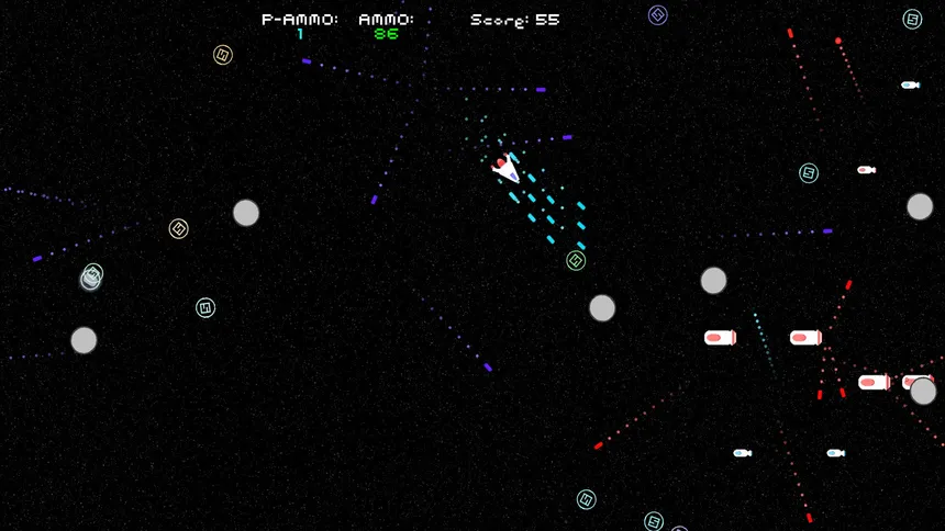 Скриншот 1 к игре SPACE BLASTER 8 BIT