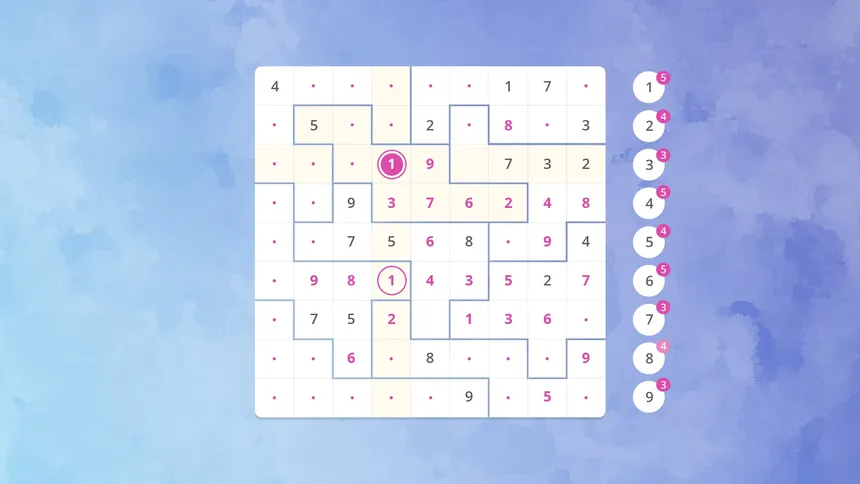Скриншот 1 к игре Sudoku Jigsaw / 拼图数独