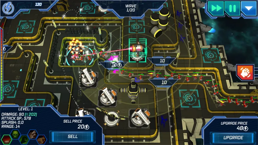 Скриншот 3 к игре Module TD. Sci-Fi Tower Defense