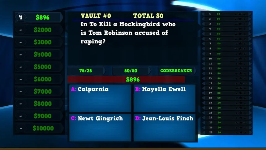 Скриншот 2 к игре Trivia Vault: Literature Trivia