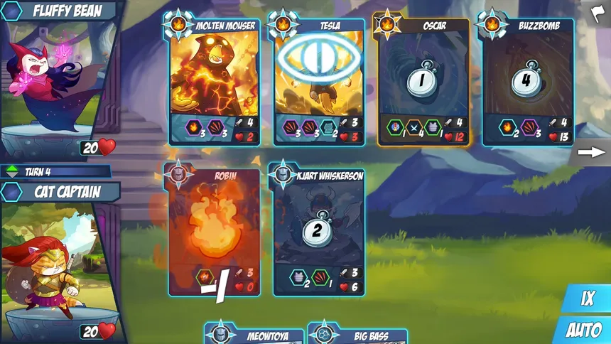 Скриншот 1 к игре Tap Cats: Epic Card Battle