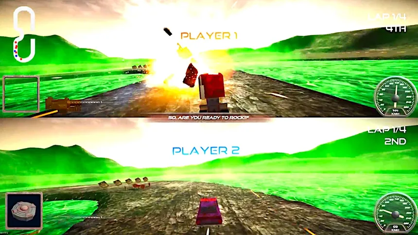 Скриншот 4 к игре Rock n' Rush: Battle Racing