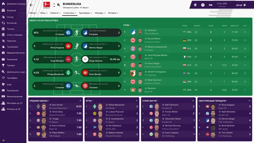 Скриншот 1 к игре Football Manager 2019