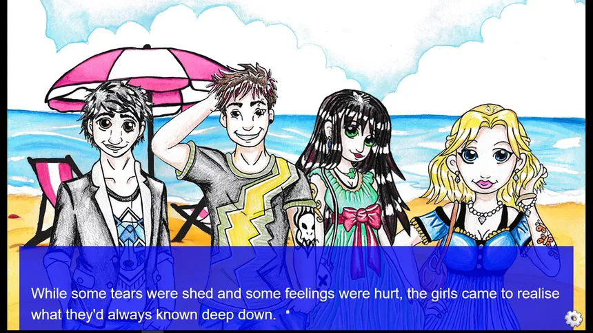 Скриншот 1 к игре Let's Split Up (A Visual Novel)