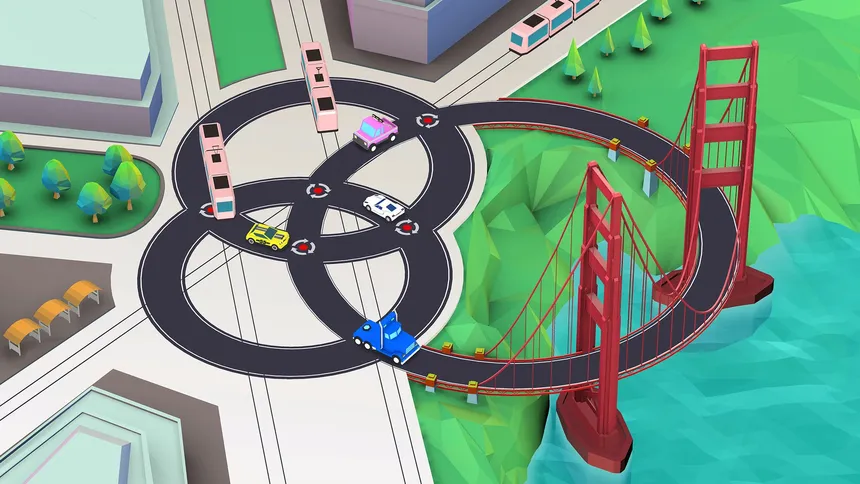 Скриншот 4 к игре Car Puzzle: Round Ways